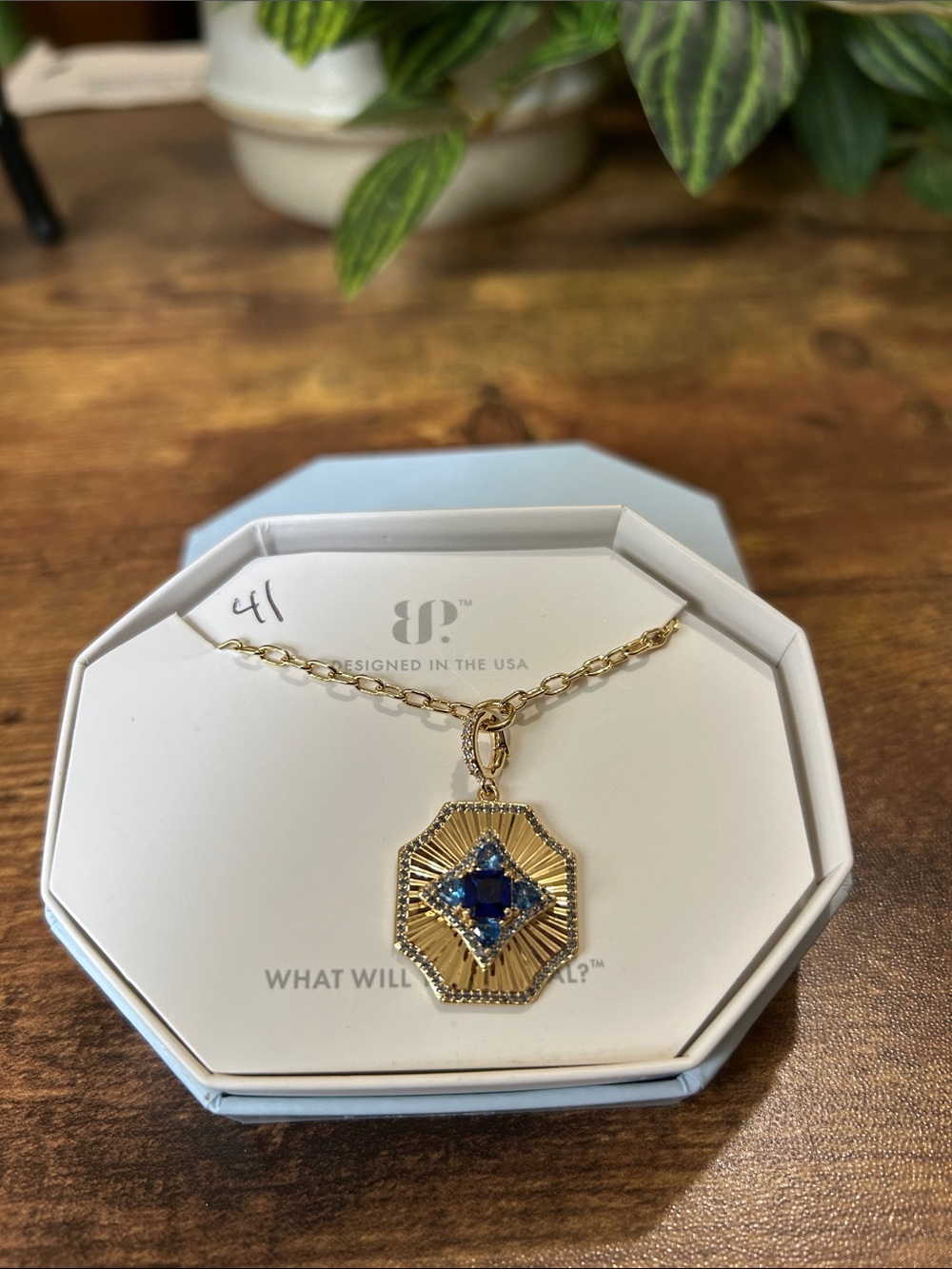 Bomb Party OG “Designer Fit Check” Gold Clover Necklace